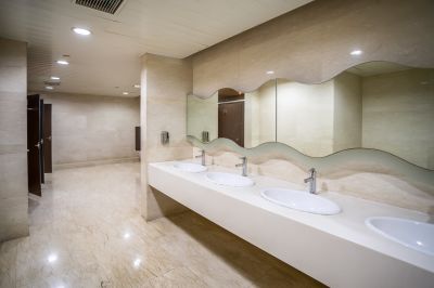 Smart Bathroom with Tech Features