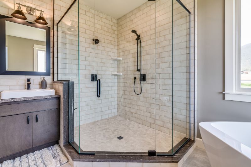 Modern Walk-in Shower with Glass Walls